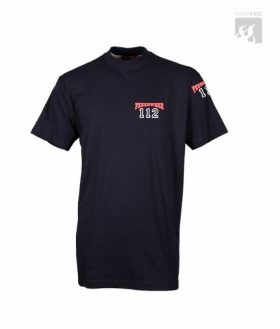 T-Shirt 112 Farbkombi. rot/weiß